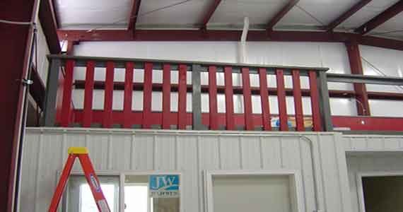 Second-story mezzanine